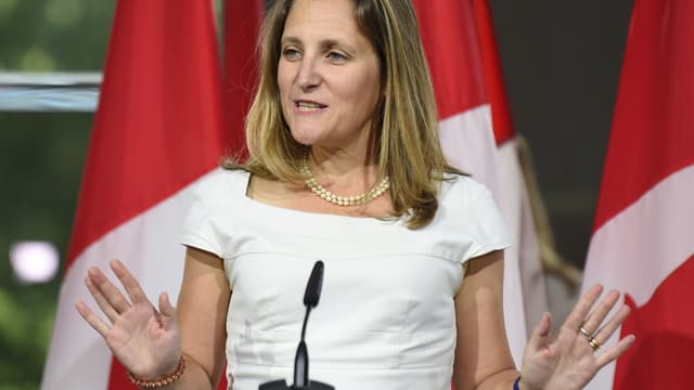 Chrystia Freeland, la chef de la diplomatie canadienne, a laissé entendre qu'un compromis était désormais possible.