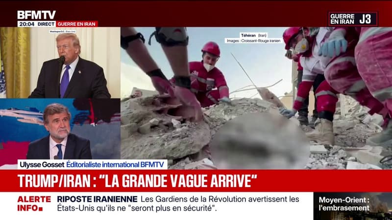 Guerre en Iran: Donald Trump promet que "la grande vague arrive"
