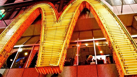 Le logo de la chaîne McDonald's