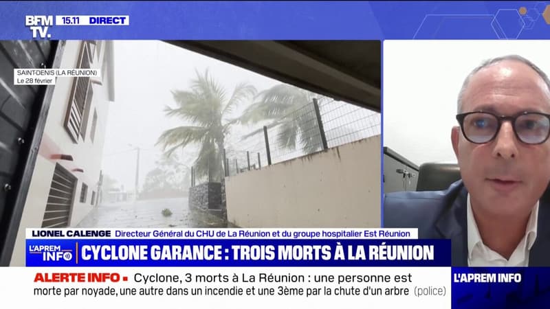 Cyclone Garance: Nous avons une rupture d'approvisionnement en eau sur le groupe hospitalier Est Réunion, annonce Lionel Calenge, directeur général du CHU de La Réunion