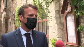 Emmanuel Macron le 3 juin 2021 dans le Lot