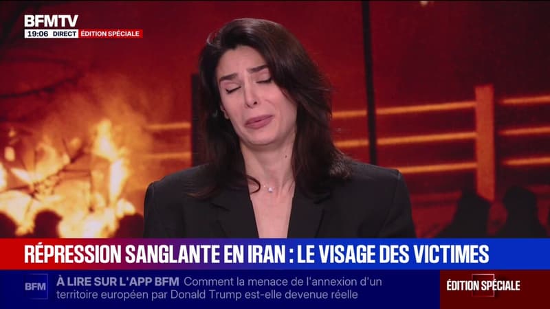 "C'est quoi ce pays ?": l'émotion de cette réfugiée iranienne qui évoque les exécutions des manifestants par le régime