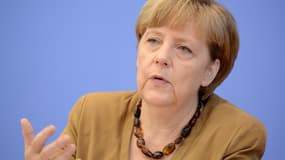 La chancelière allemande Angela Merkel le 18 juillet 2014, à Berlin.