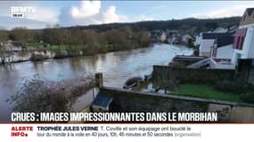 Les images aériennes impressionnantes des crues dans le Morbihan