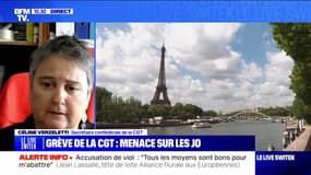 Grève de la CGT: "Il n'y aura pas de trêve olympique" affirme Céline Verzeletti, secrétaire confédérale de la CGT