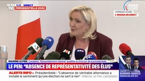 Marine Le Pen veut une "révolution référendaire", en révisant la constitution "pour mettre en place le RIC"