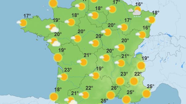 La météo dimanche 8 décembre 2025. La météo dimanche 8 décembre 2025.