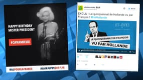 Alain Juppé et Bruno Le Maire ont chacun sorti une vidéo critiquant le bilan de François Hollande.