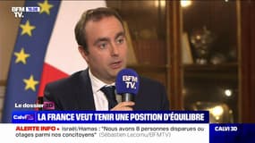 Sébastien Lecornu (ministre des Armées) sur le conflit israélo-palestinien: "On sait à quel point tenir une position d'équilibre est complique"