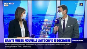 Covid-19: "le 15 décembre on pense ouvrir à Sainte Musse une nouvelle unité covid de 15 lits", déclare Yann Le Bras, directeur de l'hôpital intercommunal de Toulon 