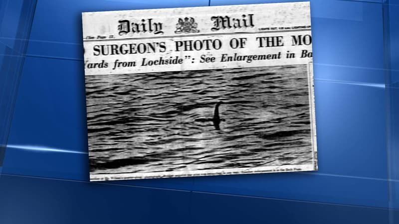 Le monstre du Loch Ness en une du Daily Mail du 21 avril 1934