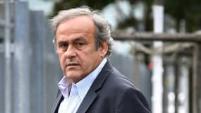 L'ex-patron du foot européen Michel Platini, le 31 août 2020 à Berne, en Suisse