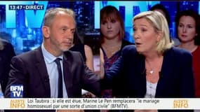 Marine Le Pen face à Philip Turle: "Je ne vois pas ce qui est choquant de laisser à des gouvernements nationaux le soin d'organiser leur marché du travail", Marine Le Pen