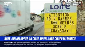 À Chavanay, un an après une crue, les routes principales menant au village toujours fermées