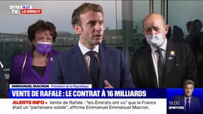 Vente de Rafale: pour Emmanuel Macron, "la place stratégique de la France repose sur la confiance"