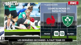 France 18-13 Irlande : Les Bleues en demies, les Comms' RMC 
