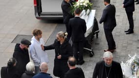 Vue des funérailles de Lola à Lillers le 24 octobre 2022. 