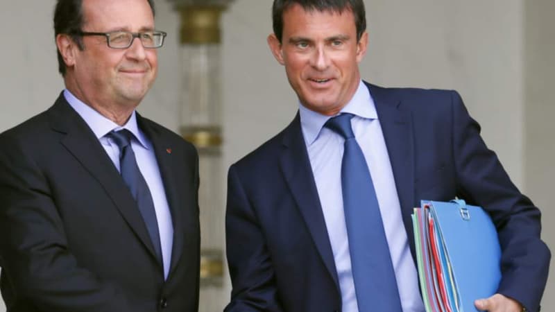 Manuel Valls et François Hollande, le 15 août dernier