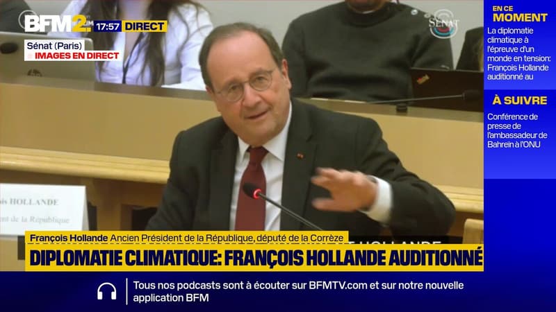 Diplomatie climatique: L'Europe doit "montrer un peu plus de résistance" avec la Chine, déclare François Hollande