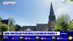 Eure: l'église d'Acquigny en lice pour le concours du plus beau clocher de France 