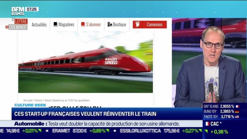 Culture Geek : Des start-up françaises veulent réinventer le train, par Anthony Morel - 19/07