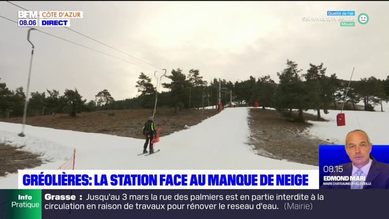 Alpes-Maritimes: la neige manque à la station de Gréolières