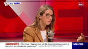 Crèches: l'objectif d'Aurore Bergé, ministre des Solidarités, est "de passer à un taux d'encadrement d'un adulte pour cinq enfants" au lieu d'un pour six