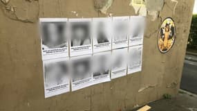 Des portraits de victimes ont été placardés à proximité du Bataclan, contre la tenue du concert de Médine.