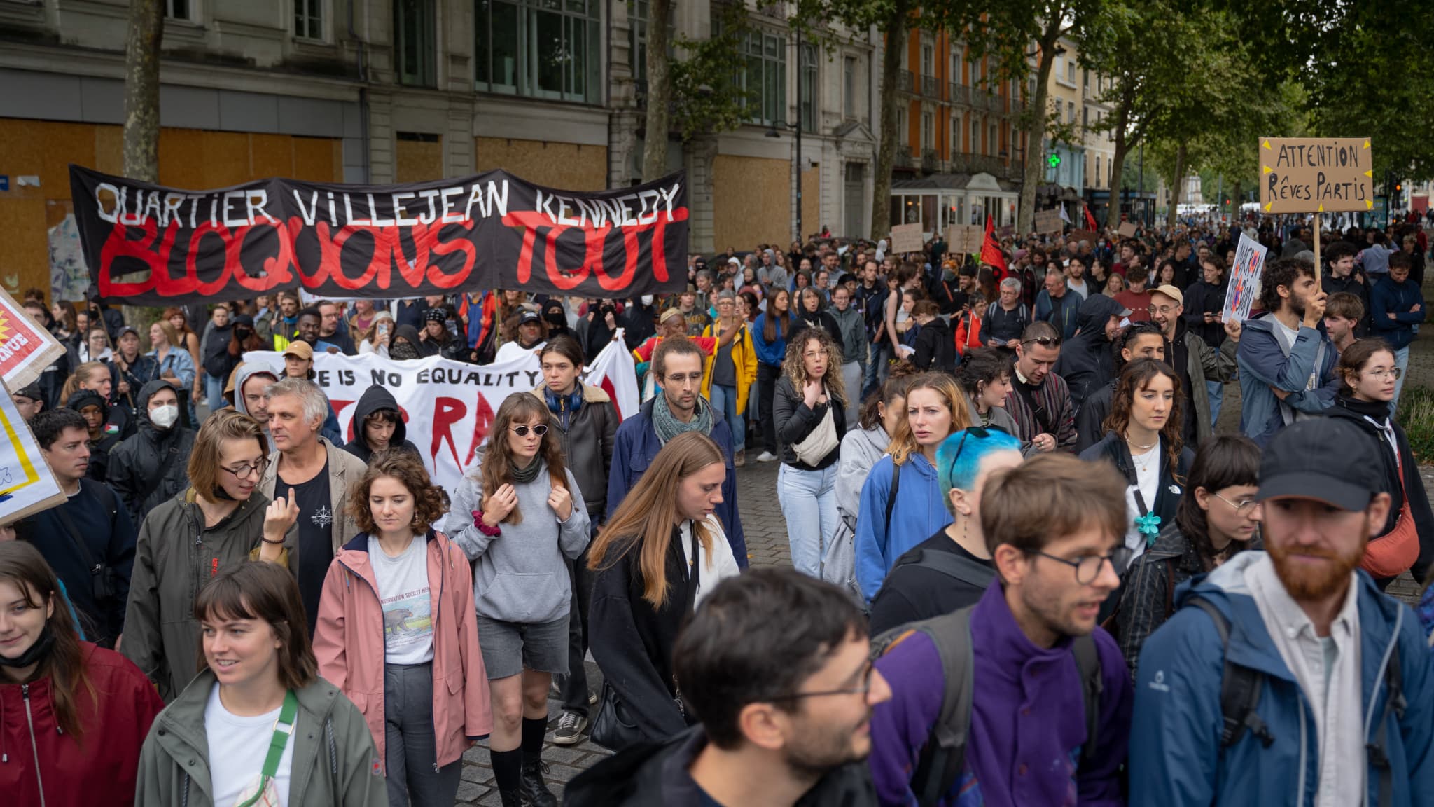 Manifestation à Rennes, organisée le 10 septembre.