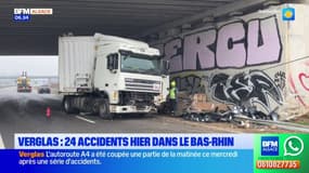 Bas-Rhin: 24 accidents à cause du verglas, retour à la normale ce jeudi