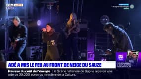 Le Sauze: grand succès pour le concert d'Adé sur le front de neige