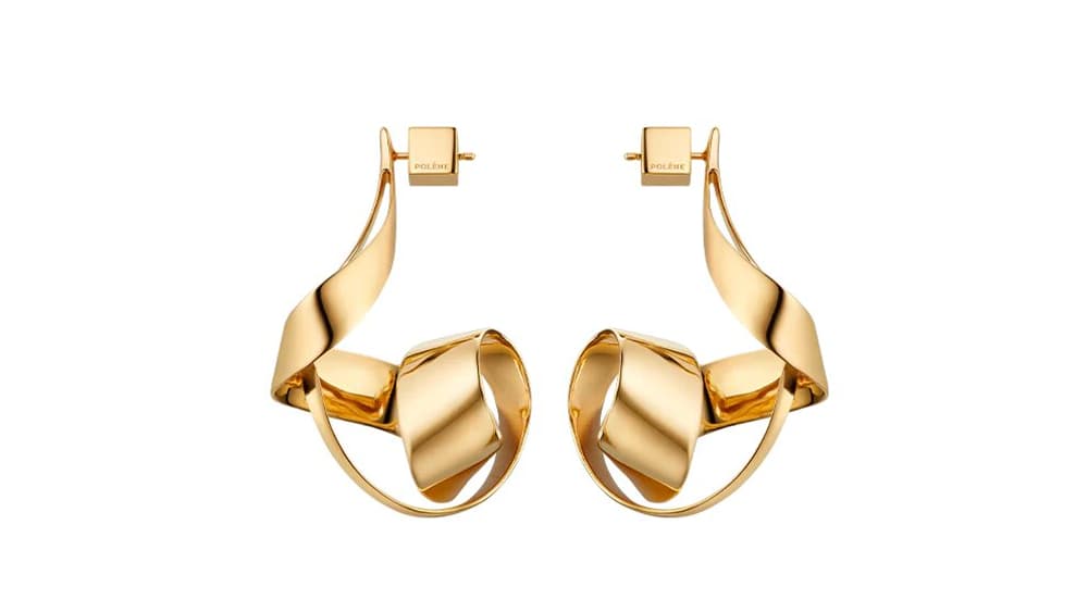 Boucles d’oreilles spirales Éole par Polène.