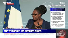 Sibeth Ndiaye "Le président ne porte pas de masque parce qu'il n'y en a pas besoin lorsqu'on respecte la distance de protection"