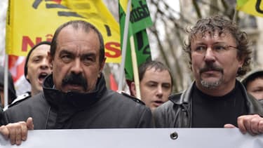 Philippe Martinez (à gauche) est pressenti pour succéder à Thierry Lepaon.