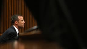 Oscar Pistorius lors de l'audience de ce mercredi 19 mars devant le tribunal de Pretoria, en Afrique du Sud.