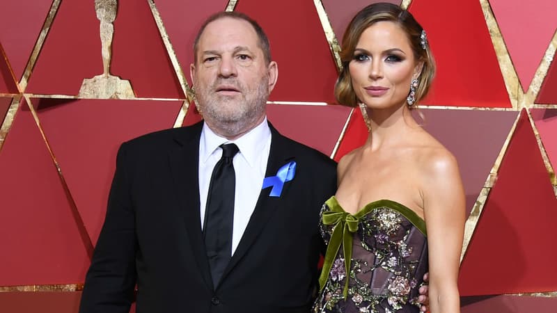 Harvey Weinstein et Georgina Chapman lors de la cérémonie des Oscars en 2017