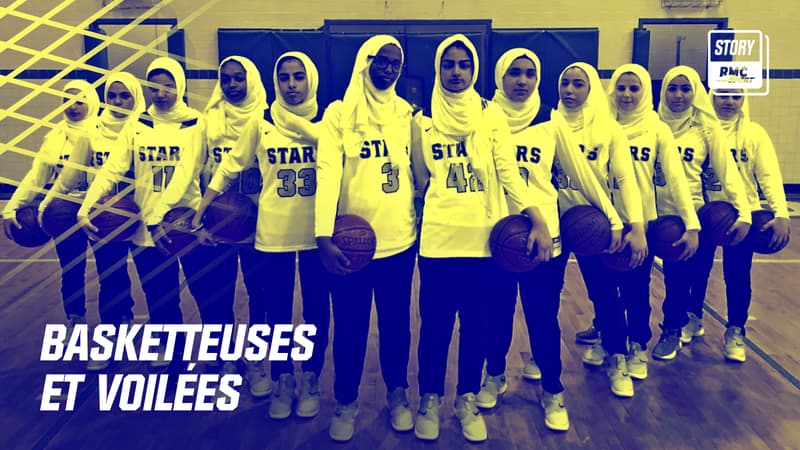 Les joueuses voilées de l'équipe de la Salam High School