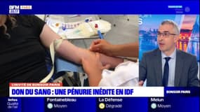 Ile-de-France: le directeur de l'EFS s'inquiète de l'état des stocks de sang