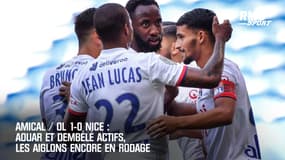 Amical / OL 1-0 Nice : Aouar et Dembélé actifs, les Aiglons en rodage