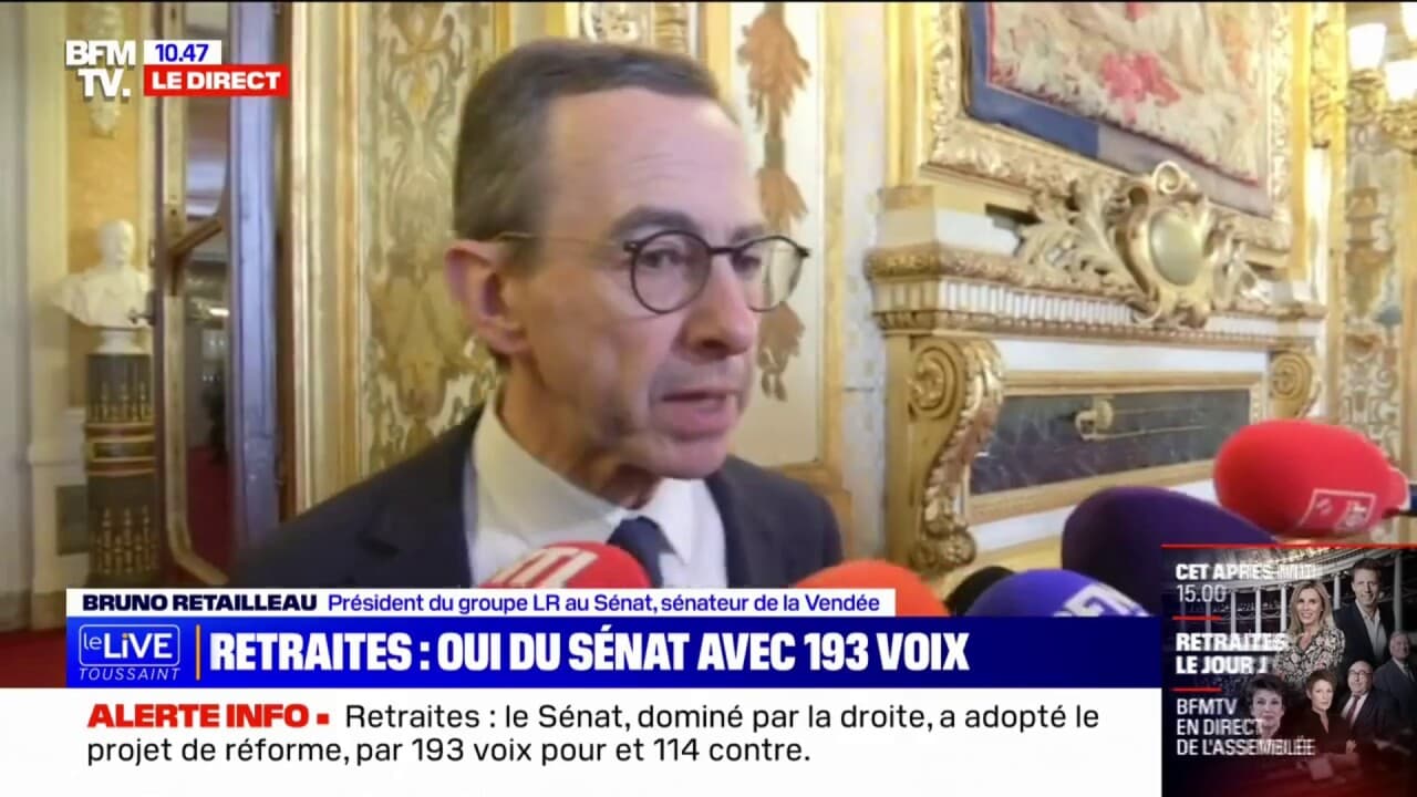 Bruno Retailleau (LR) "Ce vote ne signifie en aucun cas un soutien