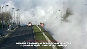Varsovie dans le brouillard à cause... de l'explosion d'un simple tuyau 