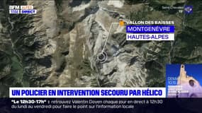 Montgenèvre: un policier en intervention secouru par hélicoptère