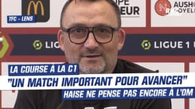 TFC - Lens : "Un match important pour avancer", Haise ne pense pas encore au choc contre l'OM