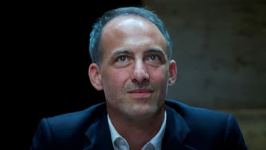 Le député européen et leader de Place publique Raphaël Glucksmann aux universités d'été du PS à Blois, le 29 août 2024