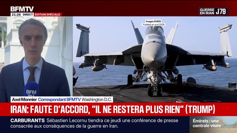 Sans accord, il ne restera plus rien de l'Iran, assure Donald Trump