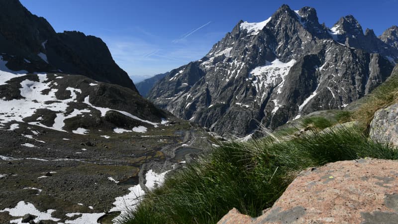 La montagne de la Meije dans le massif des Ecrins
