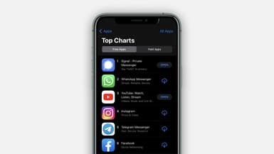 Capture d'écran de l'App Store d'Apple