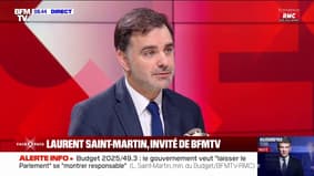 Laurent Saint-Martin (ministre du Budget): "Le budget de la transition écologique n'a jamais été aussi haut que celui qu'on présente pour 2025"