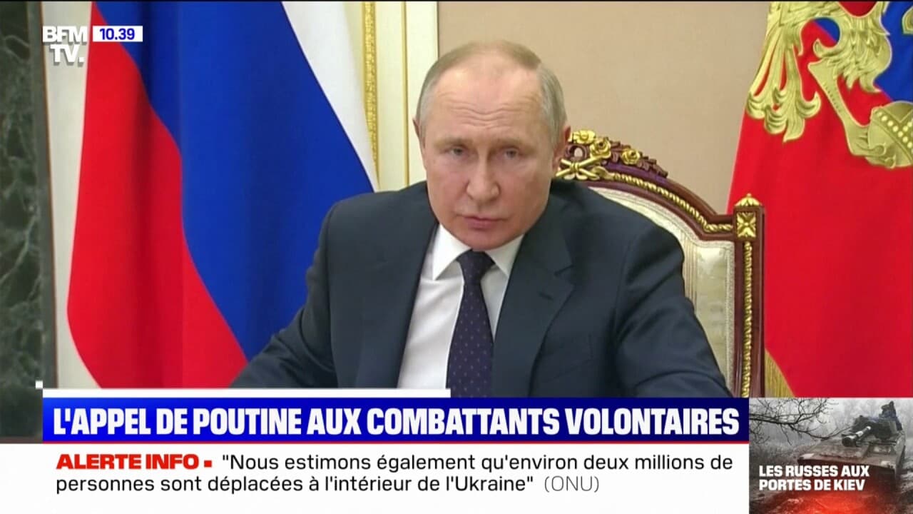 Guerre En Ukraine: Vladimir Poutine Lance Un Appel Aux Combattants ...