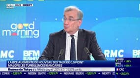 François Villeroy de Galhau (Banque de France) : La BCE augmente de nouveau ses taux de 0.5 point malgré les turbulences bancaires - 17/03